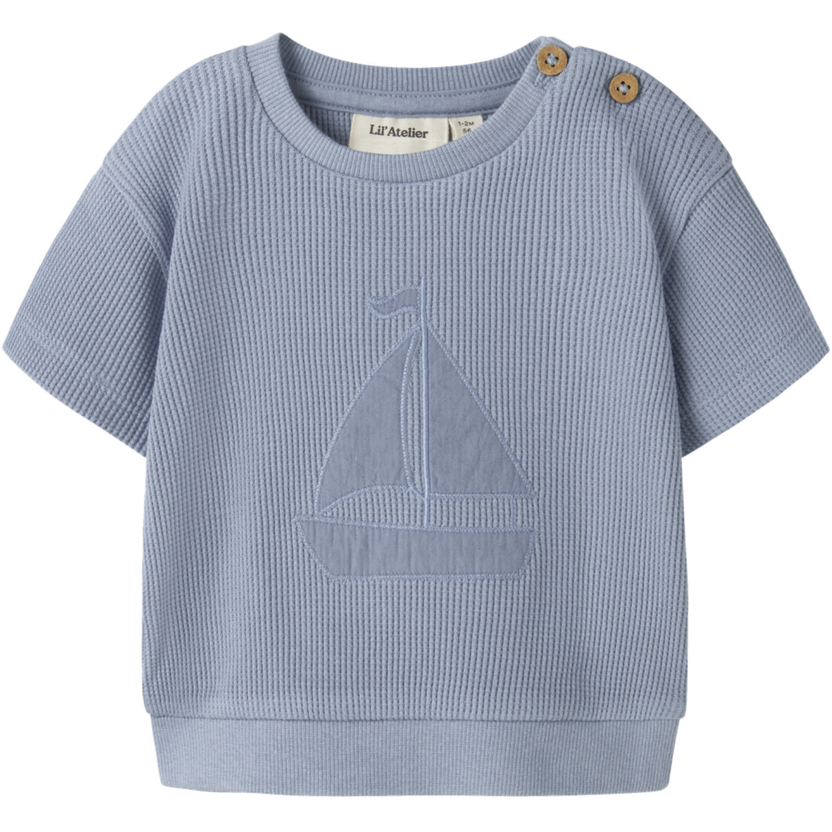 Lil'Atelier Dusty Blue Nbmharun Ss Loose Sweat Lil