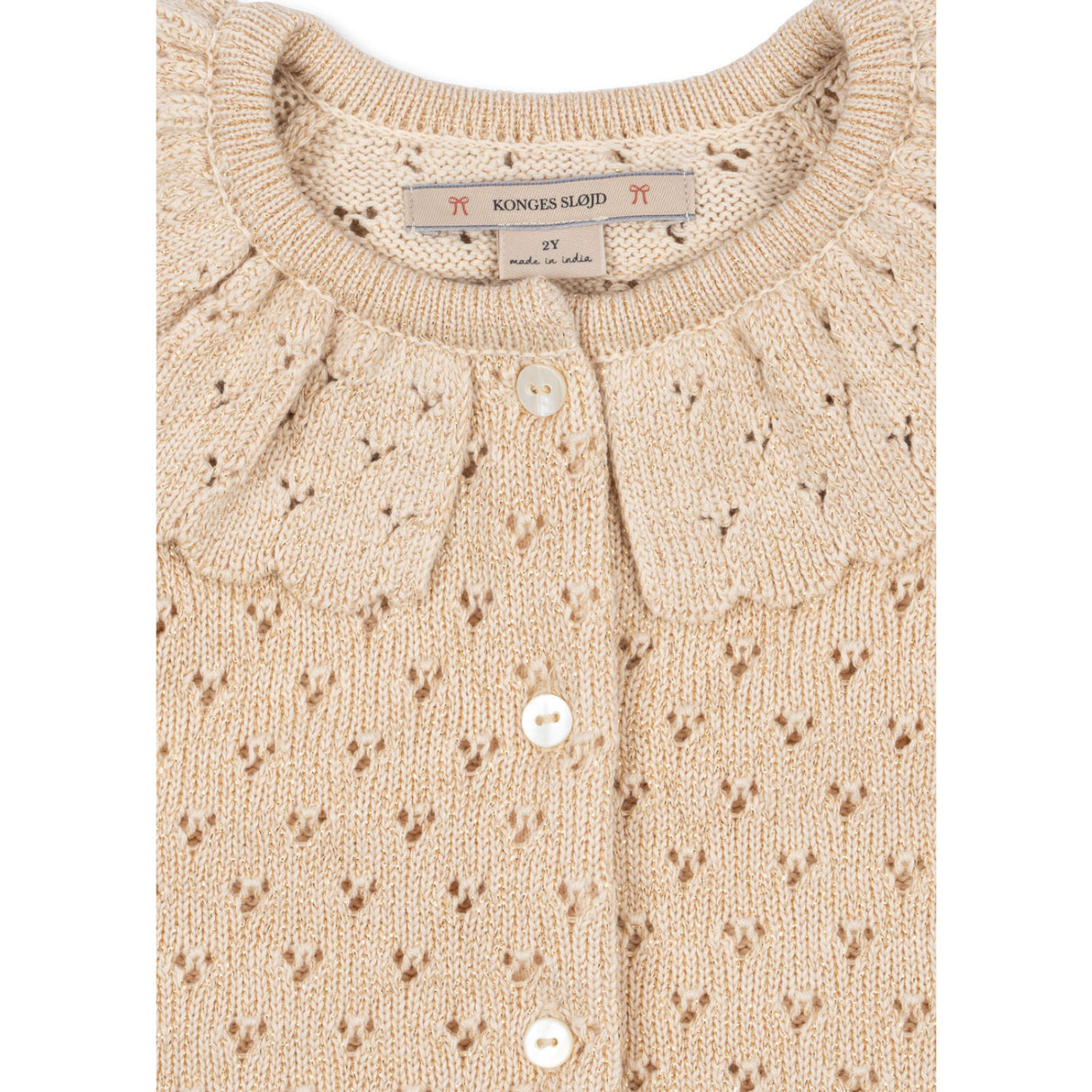 Konges Sløjd Buttercream Holiday Strik Cardigan