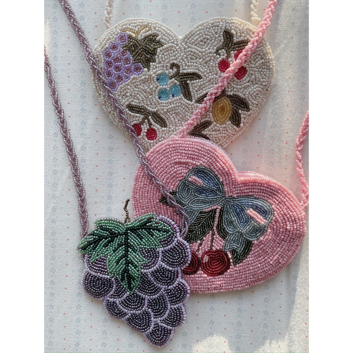 Konges Sløjd Amarena Beaded Heart Taske