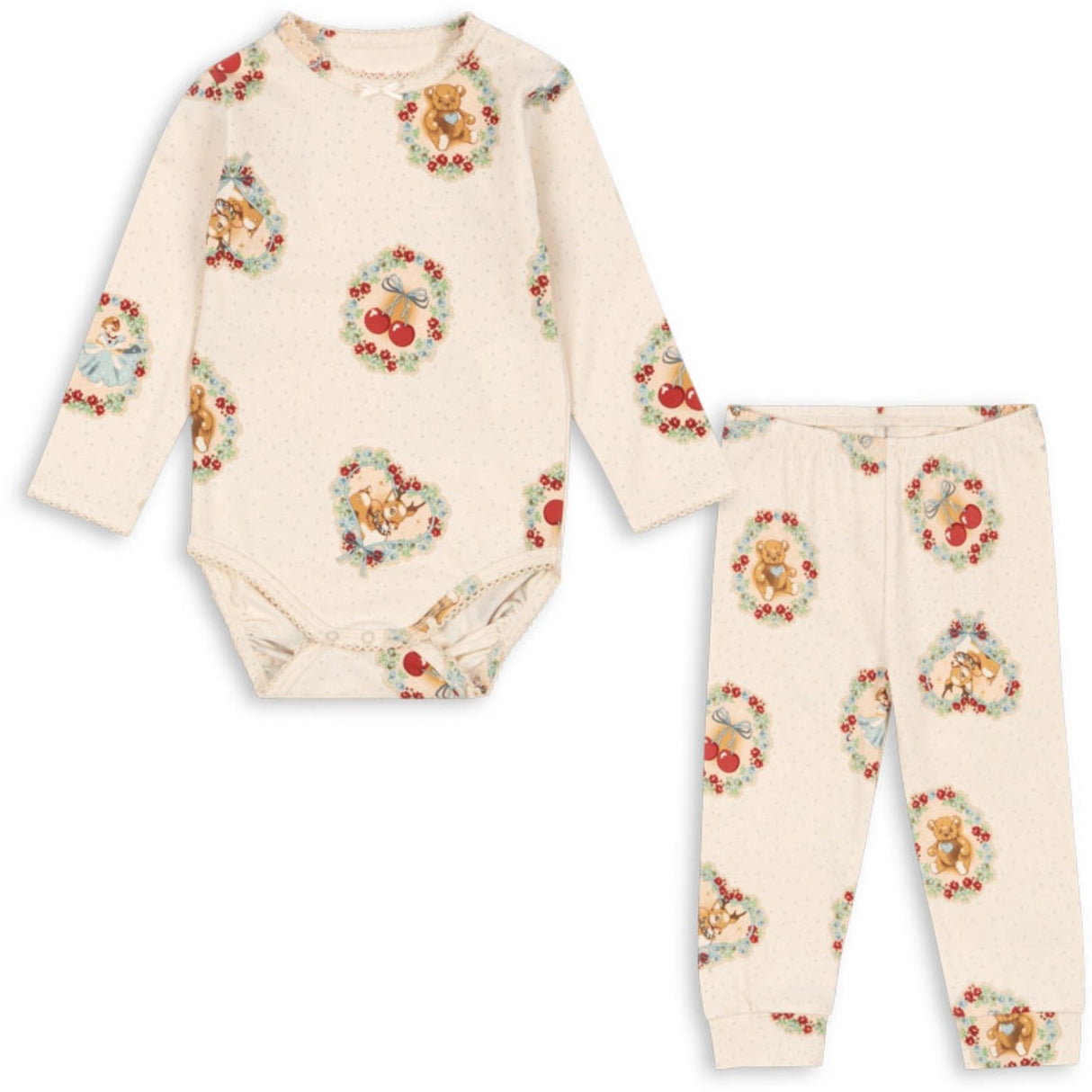 Konges Sløjd Basic Body/Pants Sæt Deer Diary GOTS