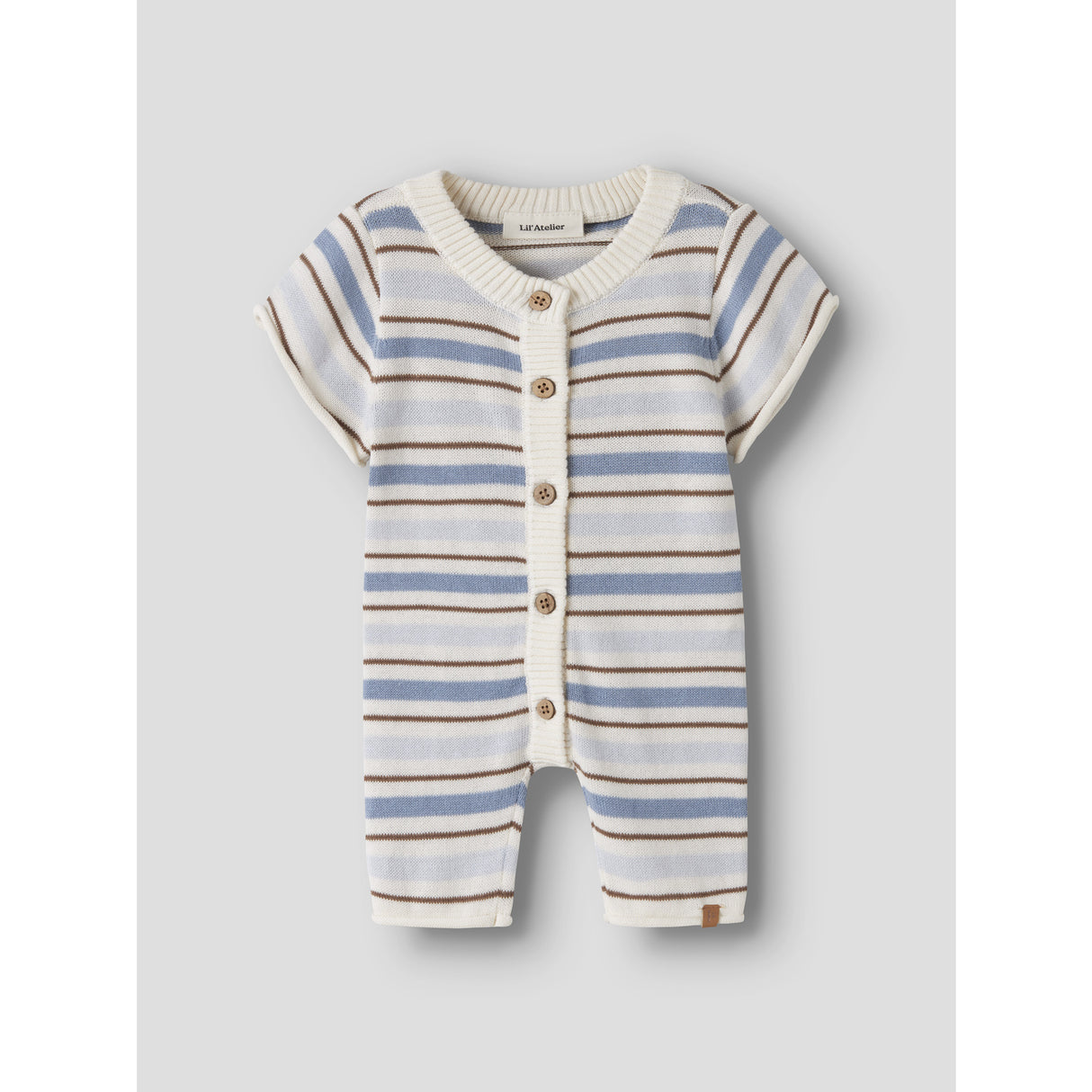 Lil'Atelier Coconut Milk Dusty Blue Nbmhito Ss Strik Dragt Lil