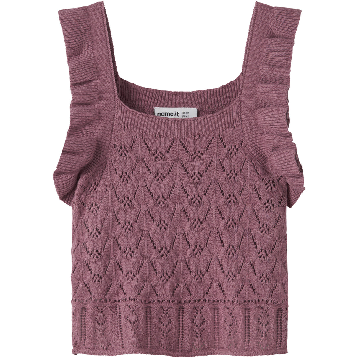 Name It Mesa Rose Nmfholga Sl Strik Top