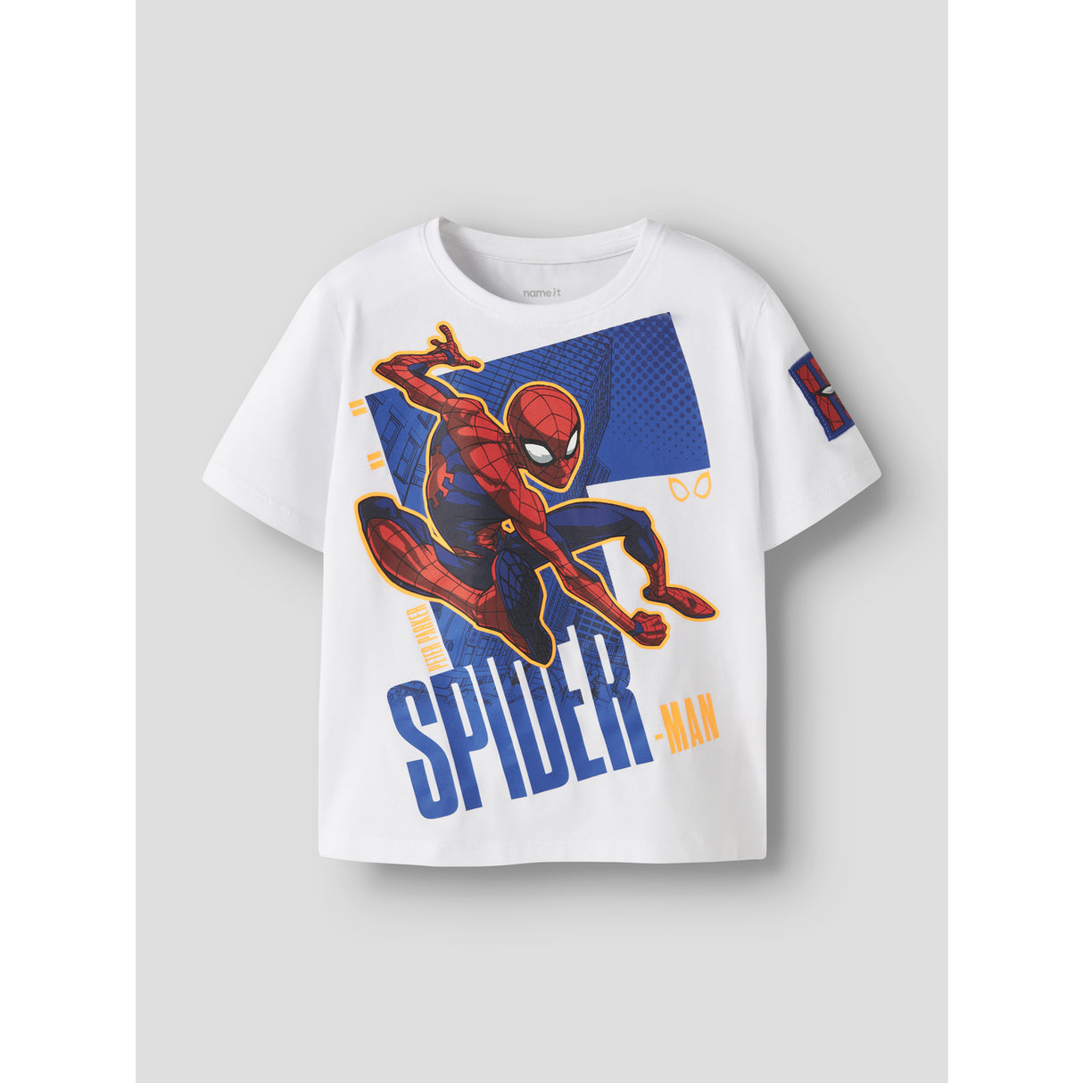 Name It Bright White Nmmajit Spider Nreg Ss Top Box Mar