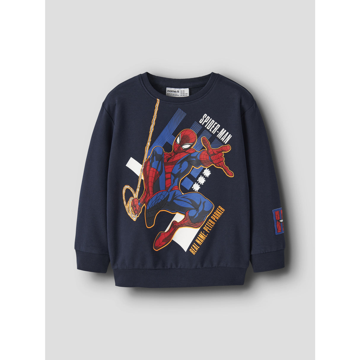 Name It Navy Blazer Nmmalbie Spider Nreg Sweat Unb Mar