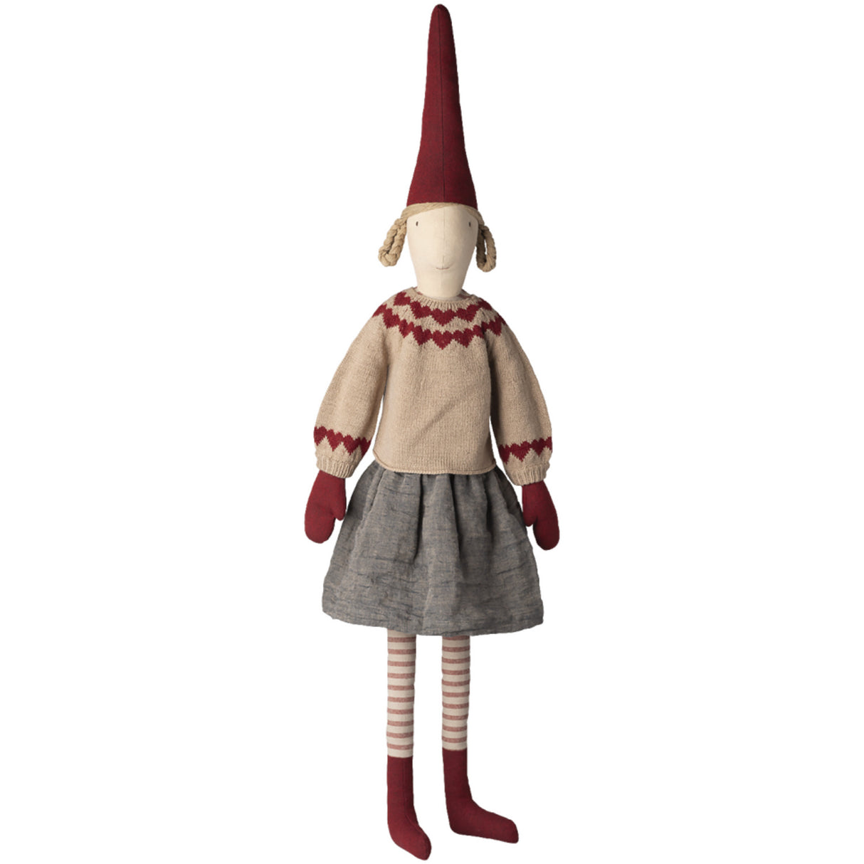 Maileg Pixy, Størrelse 6 - Pige - Nederdel Og Strikket Sweater