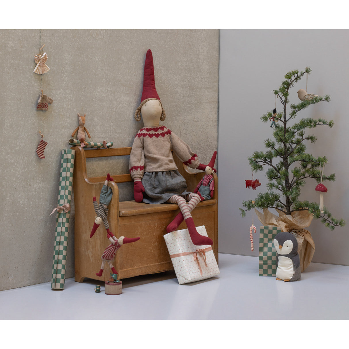 Maileg Pixy, Størrelse 6 - Pige - Nederdel Og Strikket Sweater