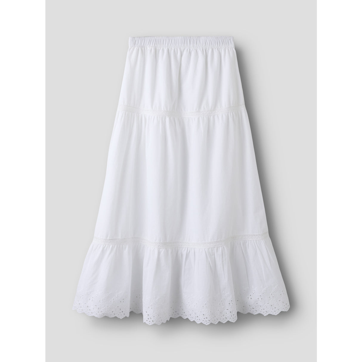 Name It Bright White Nkfhermala Long Nederdel