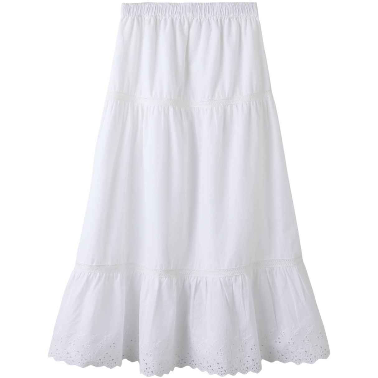 Name It Bright White Nkfhermala Long Nederdel