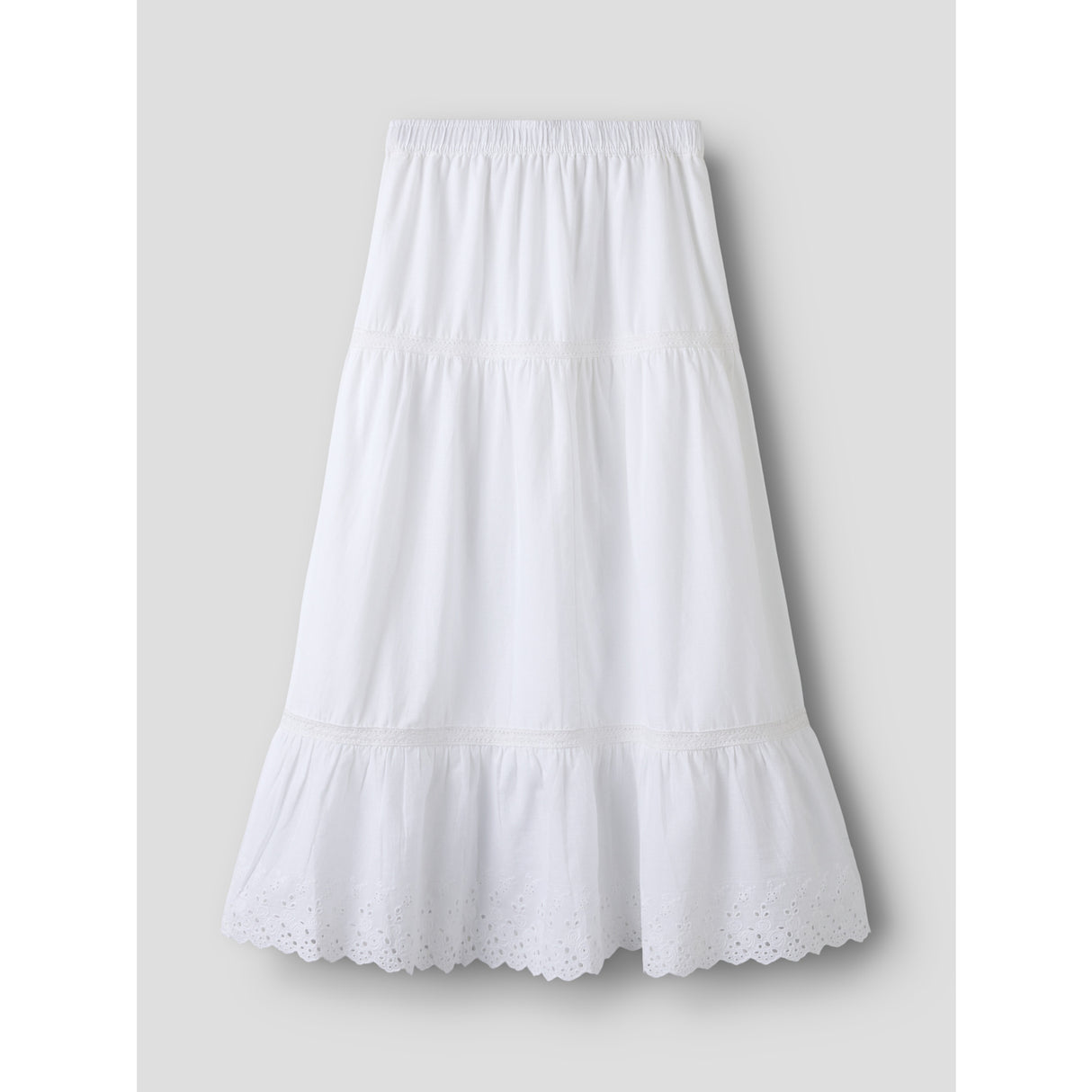 Name It Bright White Nkfhermala Long Nederdel