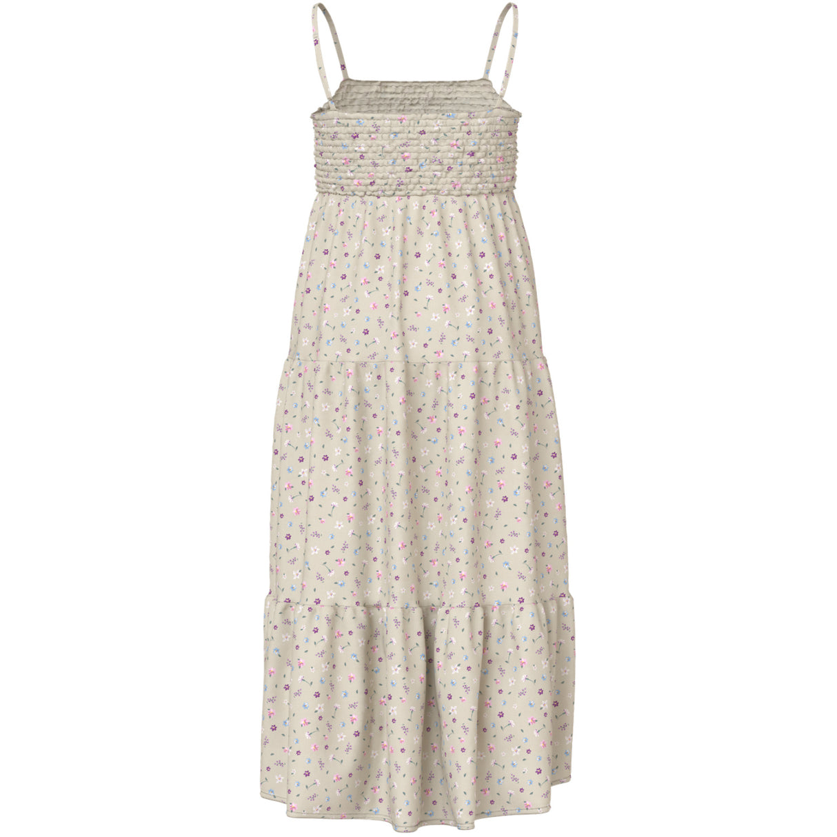 Name It Almond Milk Cute Flowers Nkfvinaya Strop Maxi Kjole
