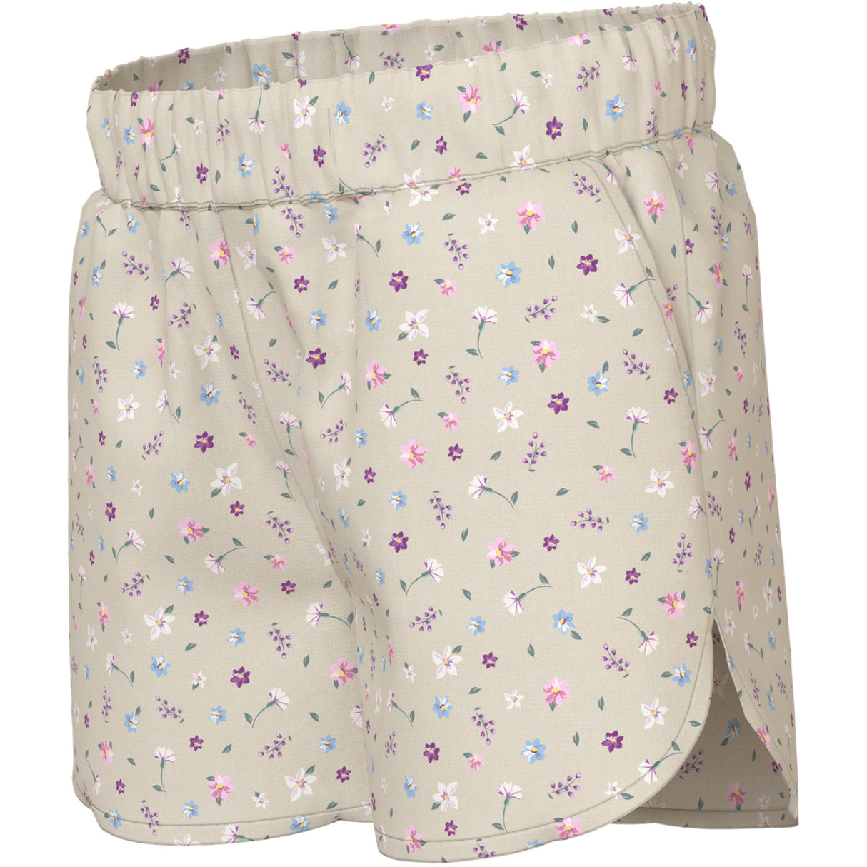 Name It Almond Milk Cute Flowers Nkfvinaya Shorts Ffff Noos