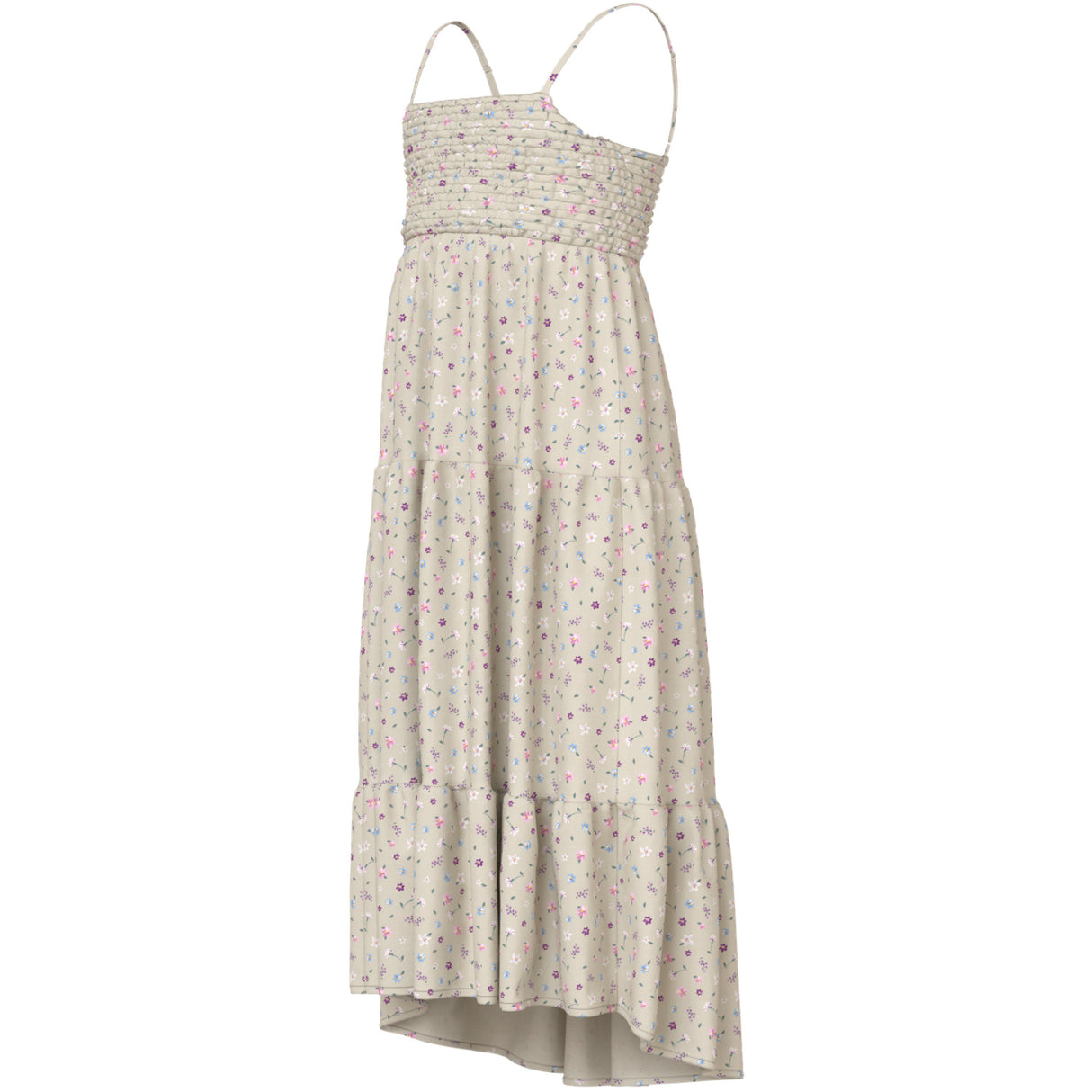 Name It Almond Milk Cute Flowers Nkfvinaya Strop Maxi Kjole