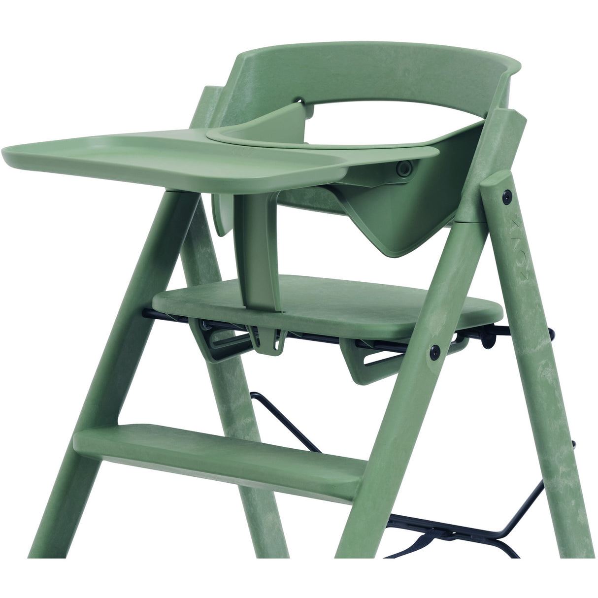 KAOS Mineral Green Klapp High Stol Recycled Med KLAPP® Safety Rail & Tray Bundle