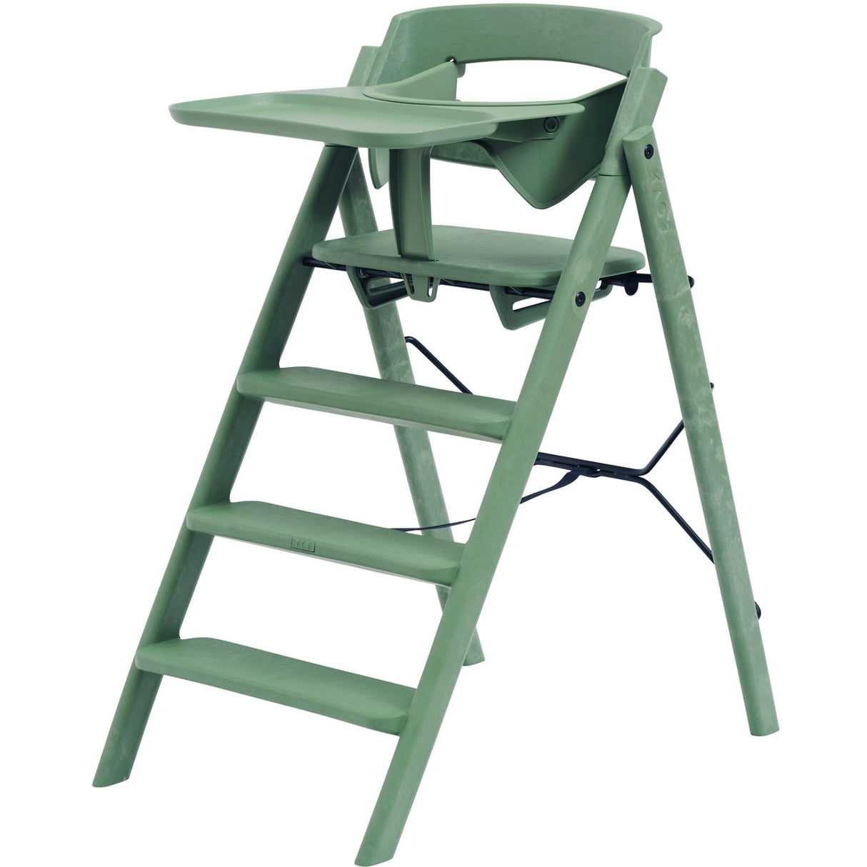 KAOS Mineral Green Klapp High Stol Recycled Med KLAPP® Safety Rail & Tray Bundle