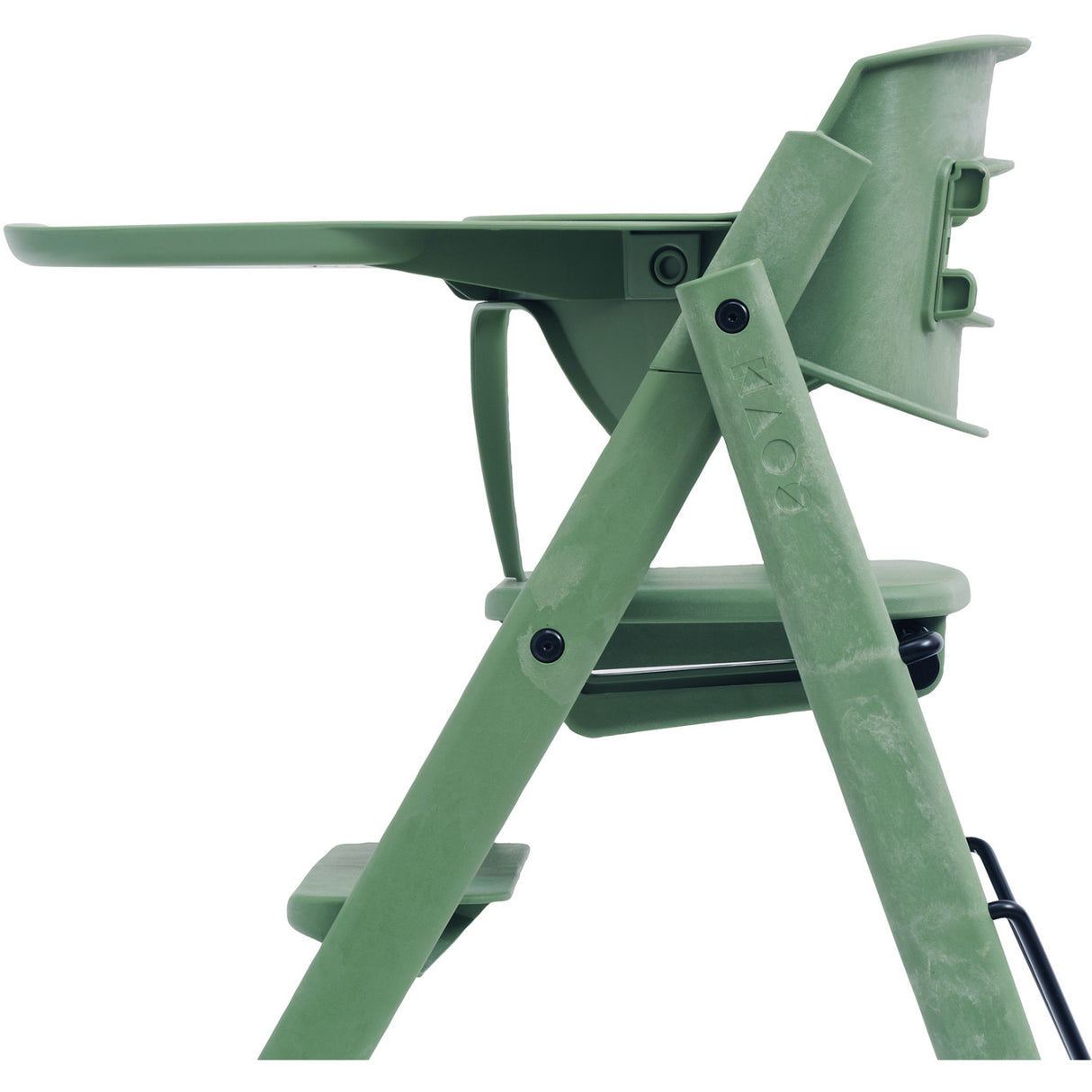 KAOS Mineral Green Klapp High Stol Recycled Med KLAPP® Safety Rail & Tray Bundle