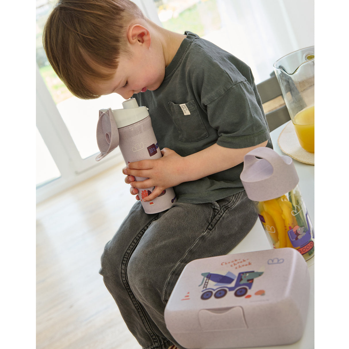 Koziol Organic Purple Grey Drikkedunk 500Ml Stan 0,5 Trucks