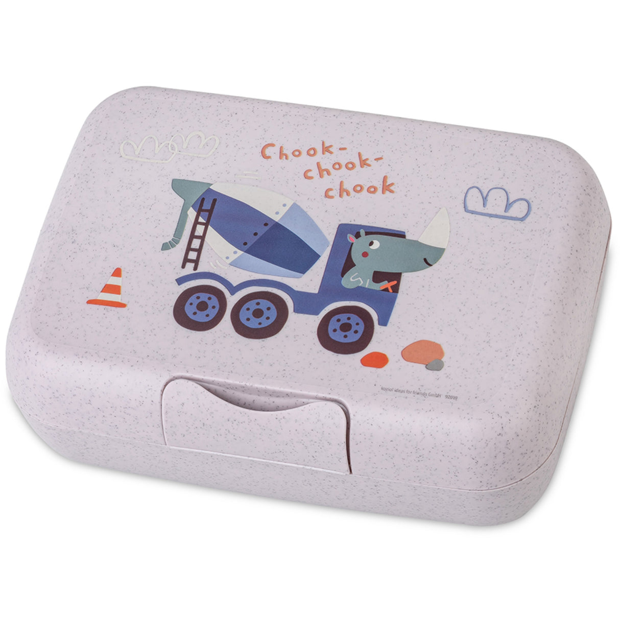 Koziol Organic Purple Grey Lunch Box Med Separat Skål Candy L Trucks