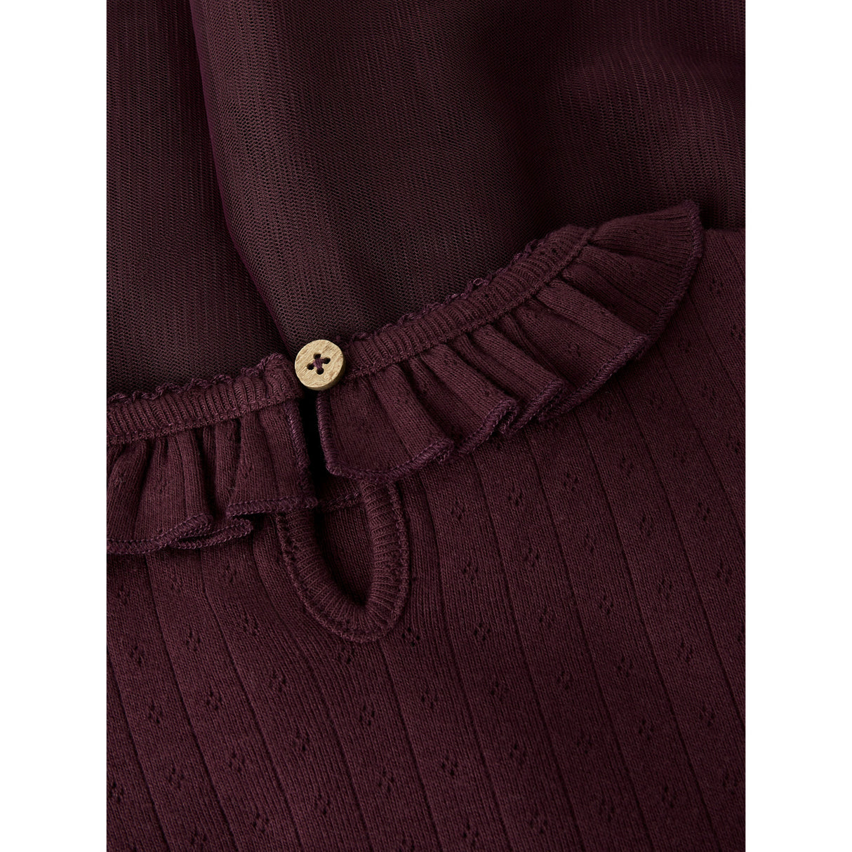 Lil'Atelier Catawba Grape Nmfsolange Ls Tyl Kjole Lil