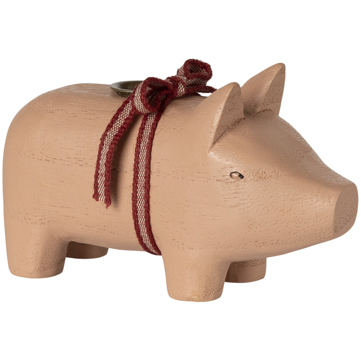 Maileg Trælysestage, Gris - Lille - Rosa