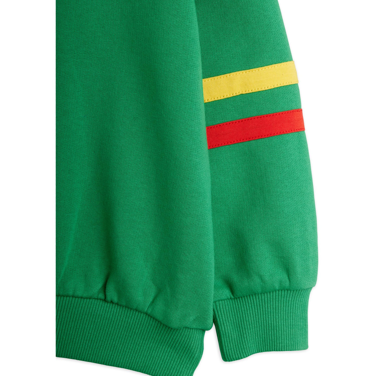 Mini Rodini Green E.T Emb Halfzip Sweatshirt