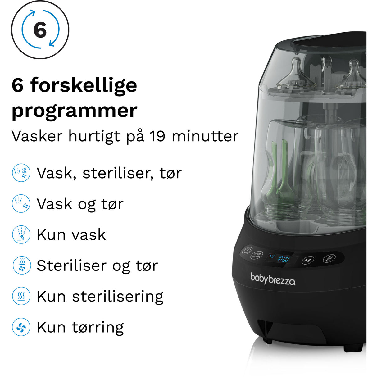 Baby Brezza Black Flaske Washer Pro