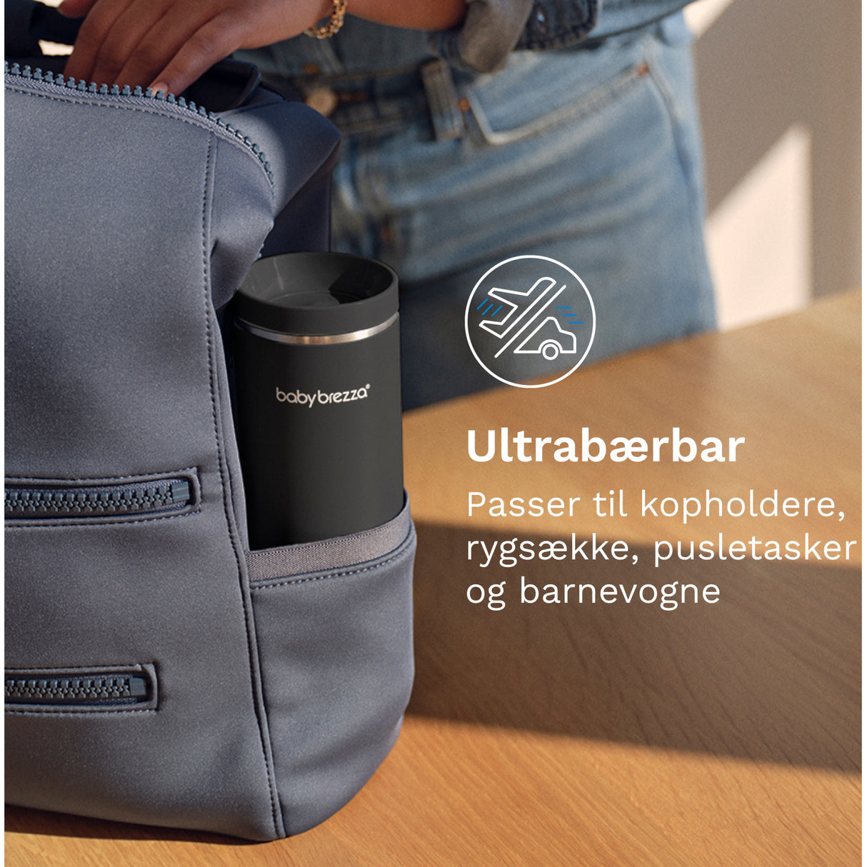 Baby Brezza Black Superfast Portable Flaskevarmer