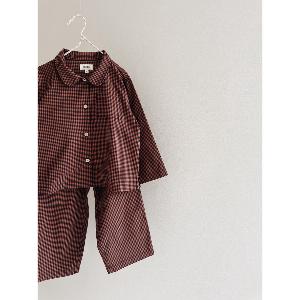 Lalaby Indigo Check Classic Pyjamas