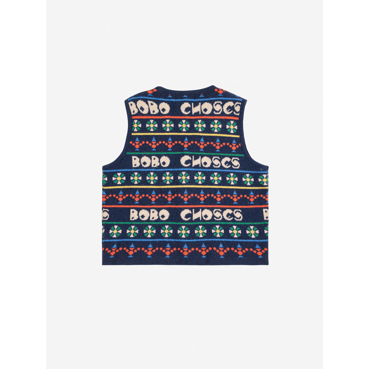 Bobo Choses Multicolor Toys All Over Strikket Vest