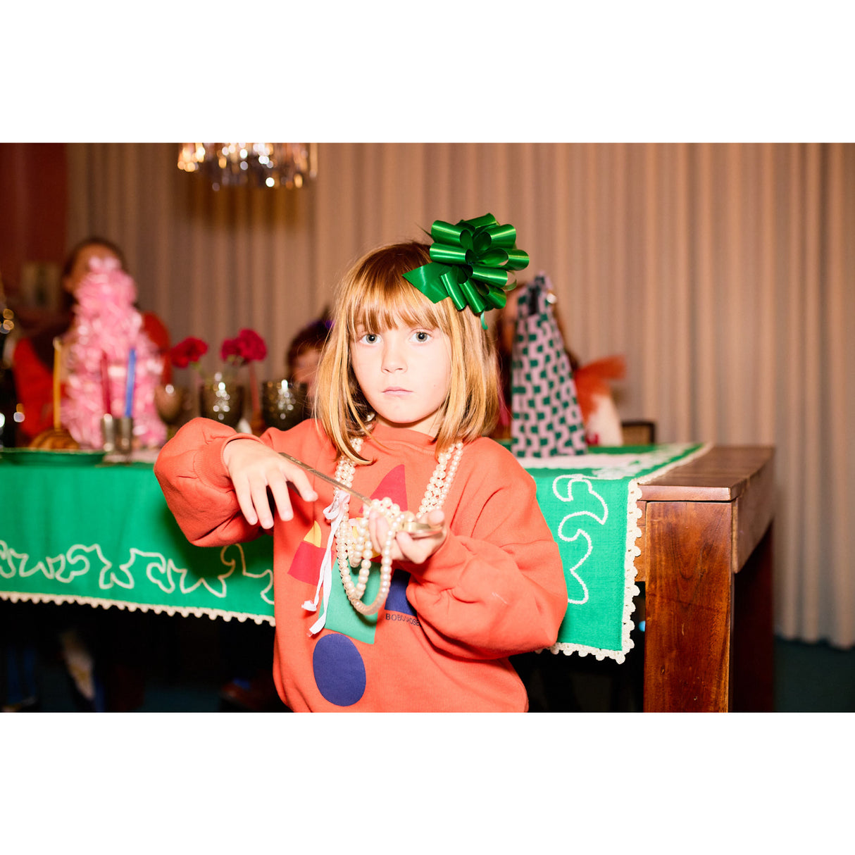 Bobo Choses Orange Wooden Legetøj Sweatshirt