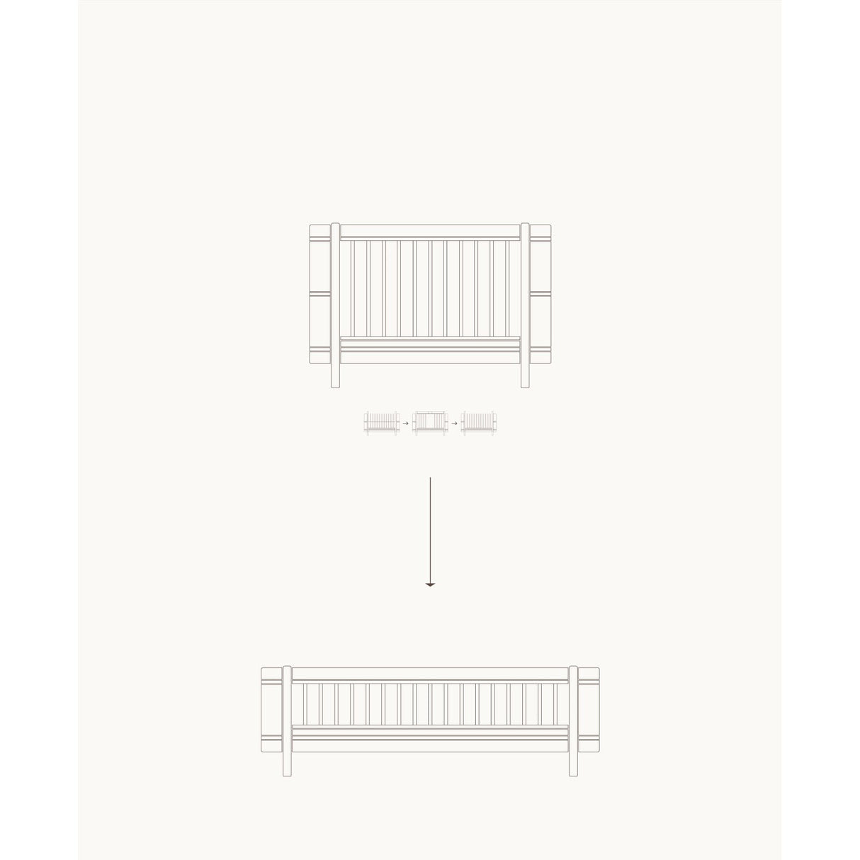 Oliver Furniture Wood Mini+ Junior Kit (Tillæg Til Mini+ Tremmeseng) White