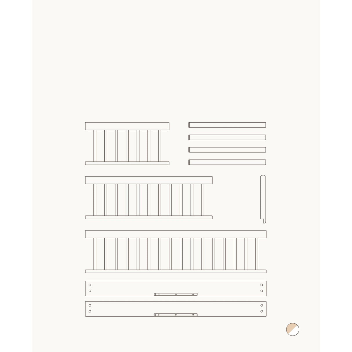 Oliver Furniture Wood Mini+ Junior Kit (Tillæg Til Mini+ Tremmeseng) White/Oak