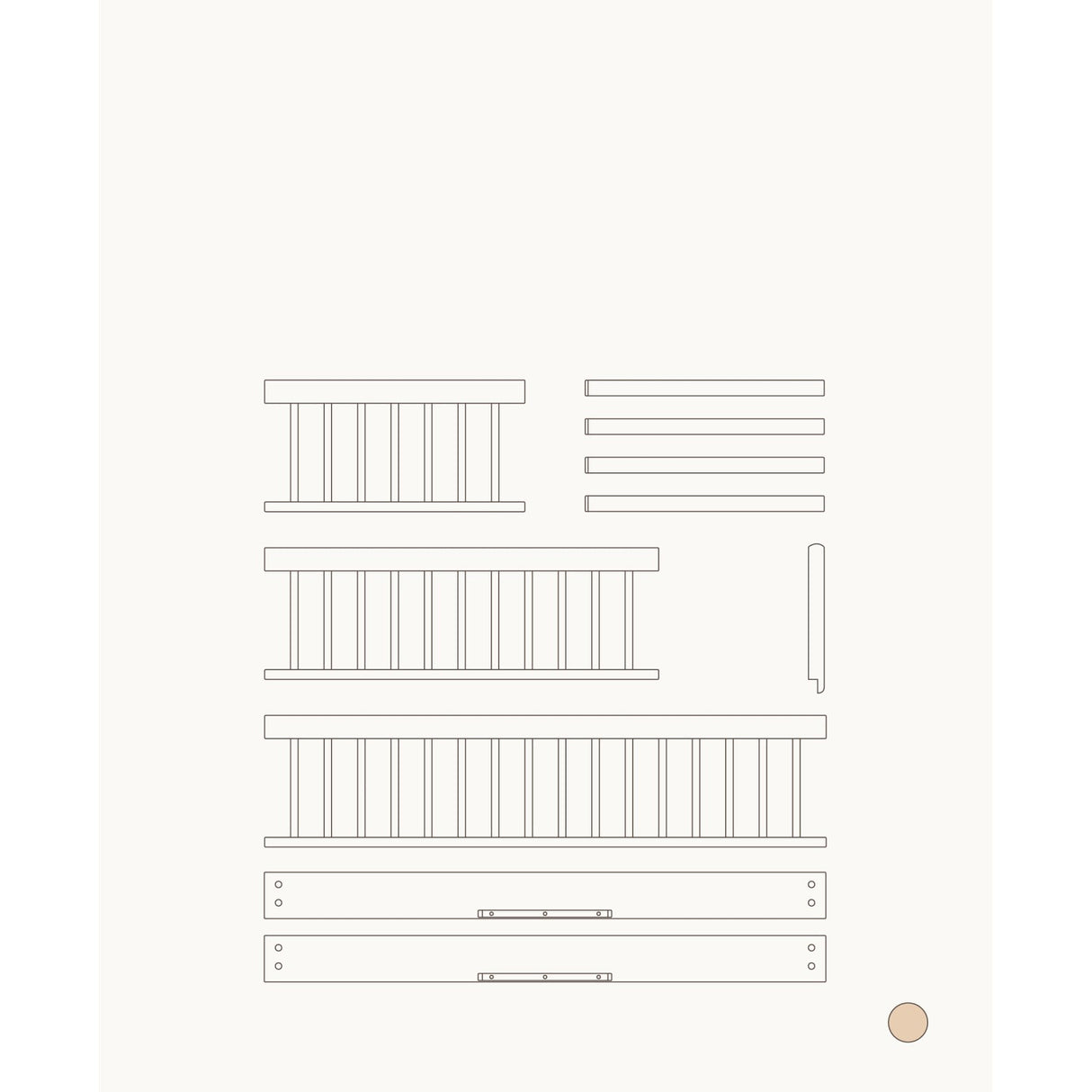 Oliver Furniture Wood Mini+ Junior Kit (Tillæg Til Mini+ Tremmeseng) Oak
