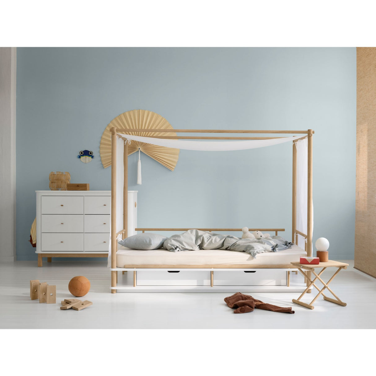 Oliver Furniture Camp Himmelseng 90x180 Cm White/Oak
