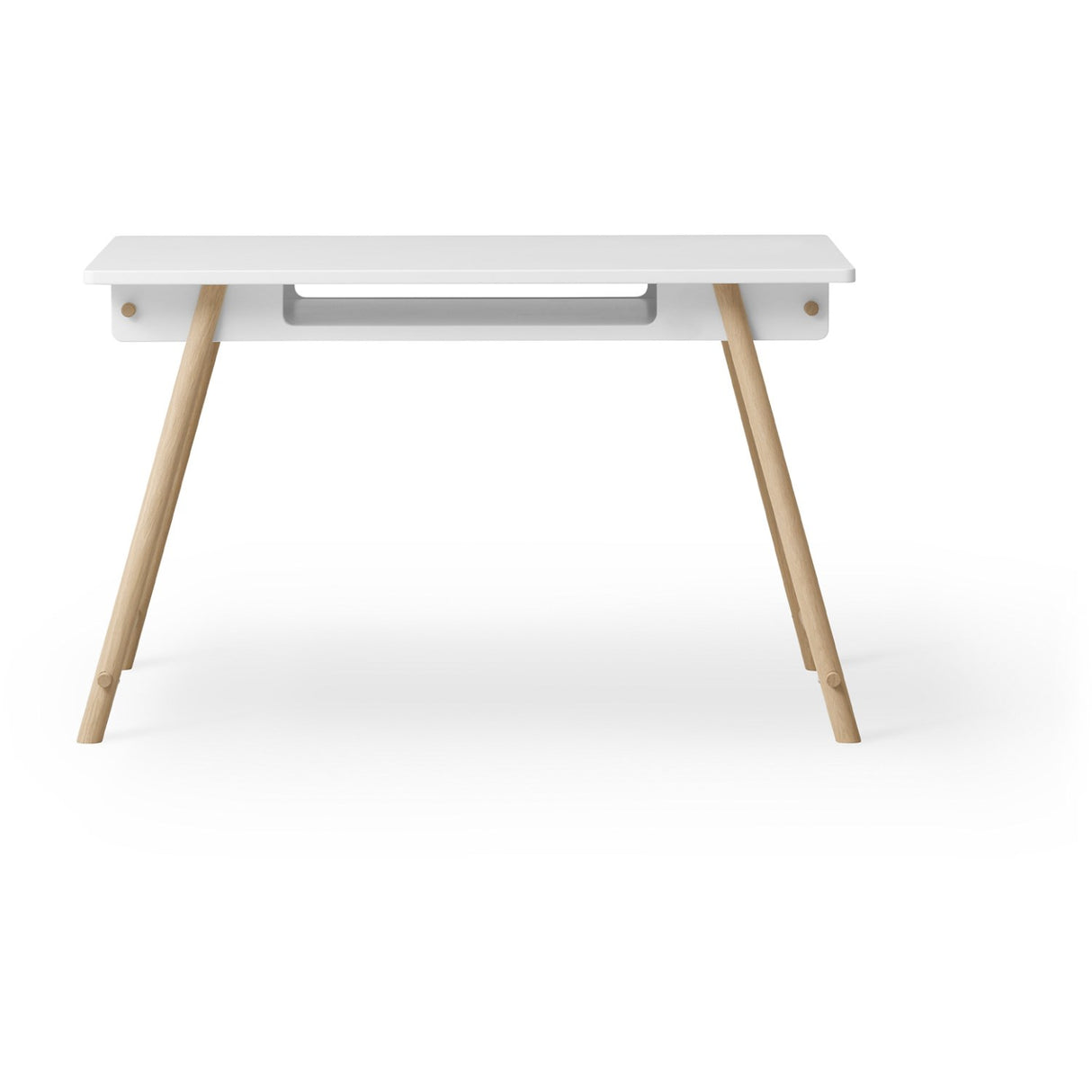 Oliver Furniture Camp Junior Skrivebord Justerbart White/Oak