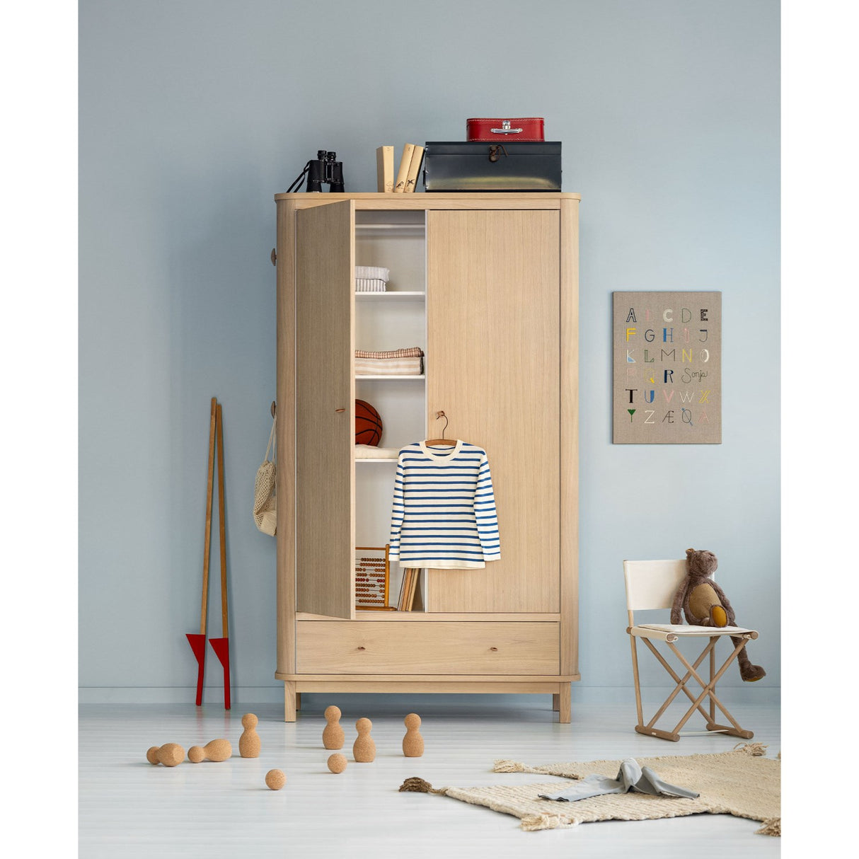Oliver Furniture Wood Klædeskab 2 Døre Oak