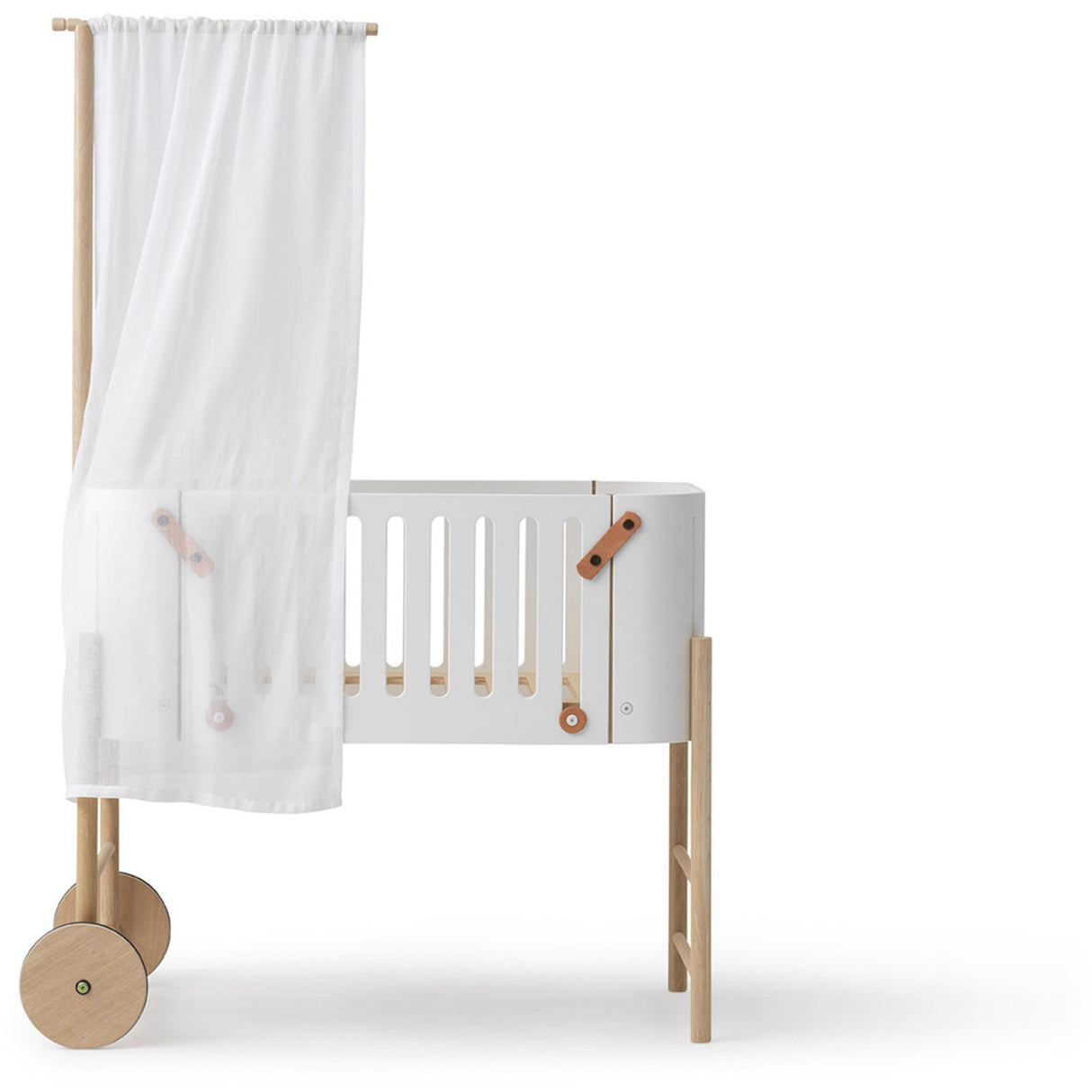 Oliver Furniture Wood Co-Sleeper Sengehimmel White