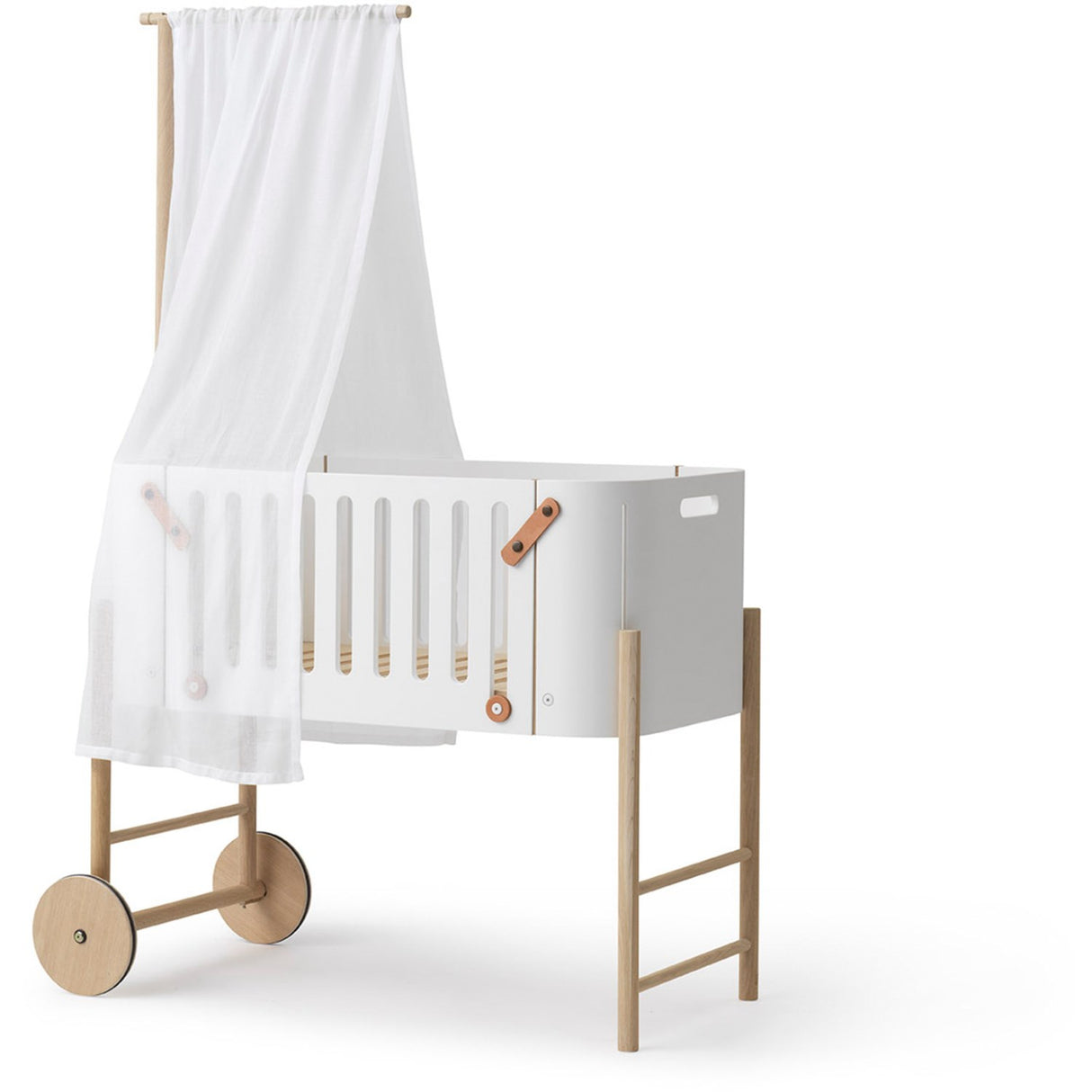 Oliver Furniture Wood Co-Sleeper Sengehimmel White