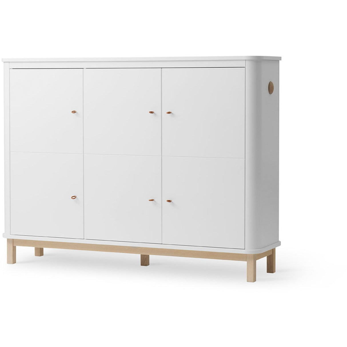 Oliver Furniture Wood Multiskab 3 Døre White/Oak