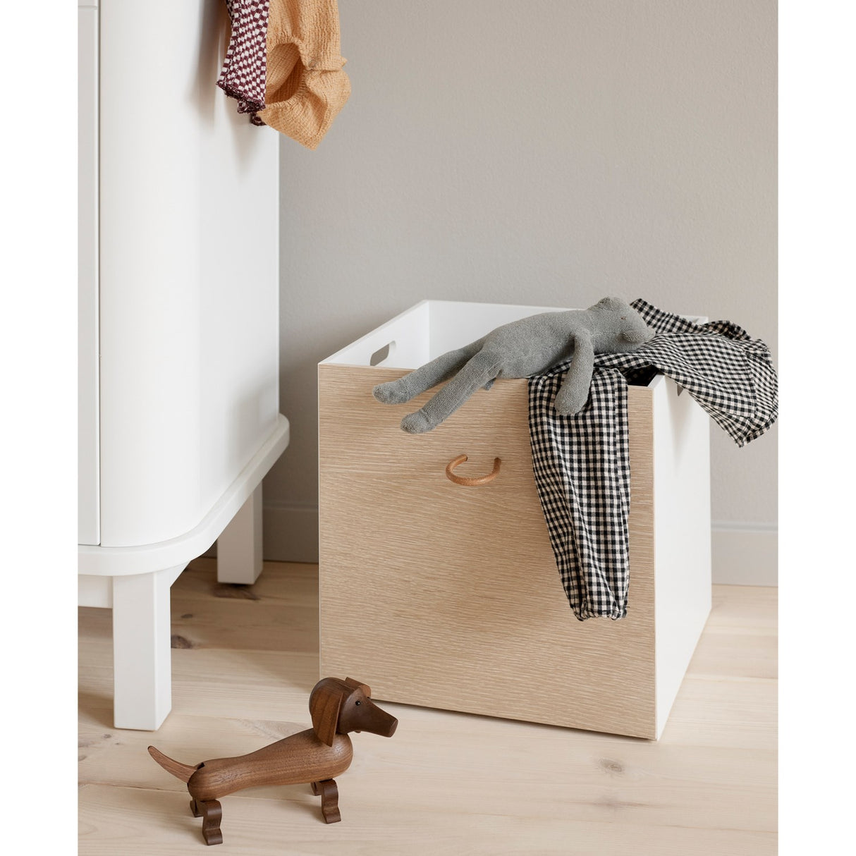 Oliver Furniture Wood Opbevaringskasser 2-Pak White/Oak