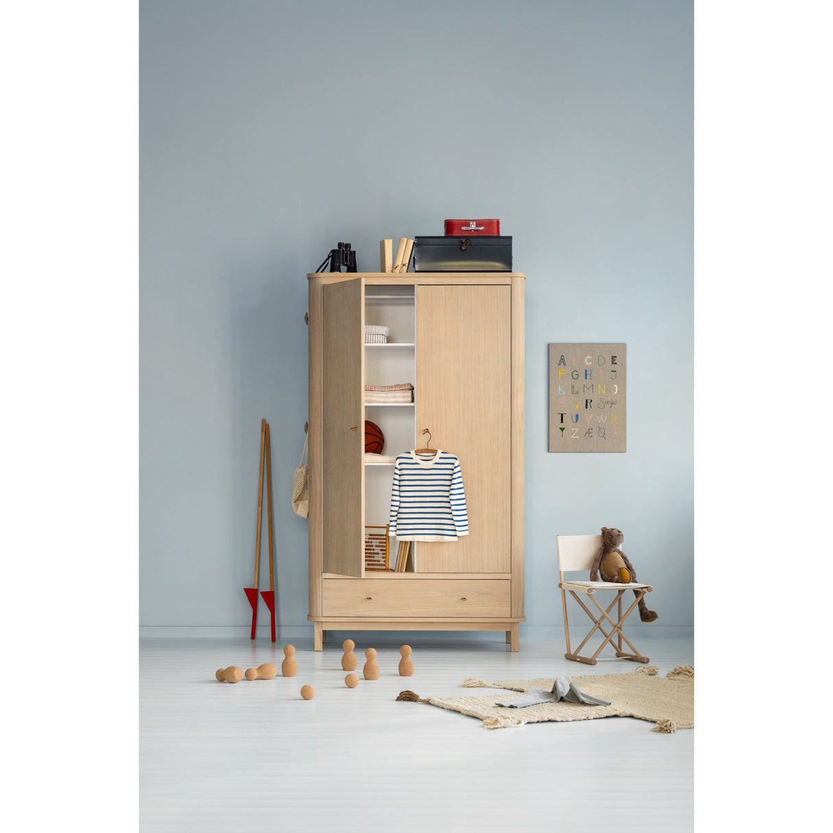 Oliver Furniture Wood Klædeskab 2 Døre Oak
