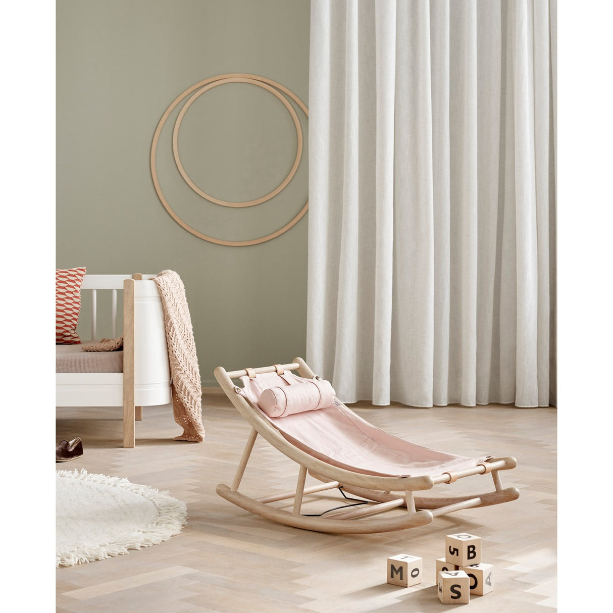 Oliver Furniture Wood Junior Vippestol Oak/Rose