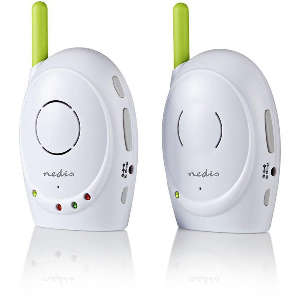 Nedis White/Green Wireless Babyalarm
