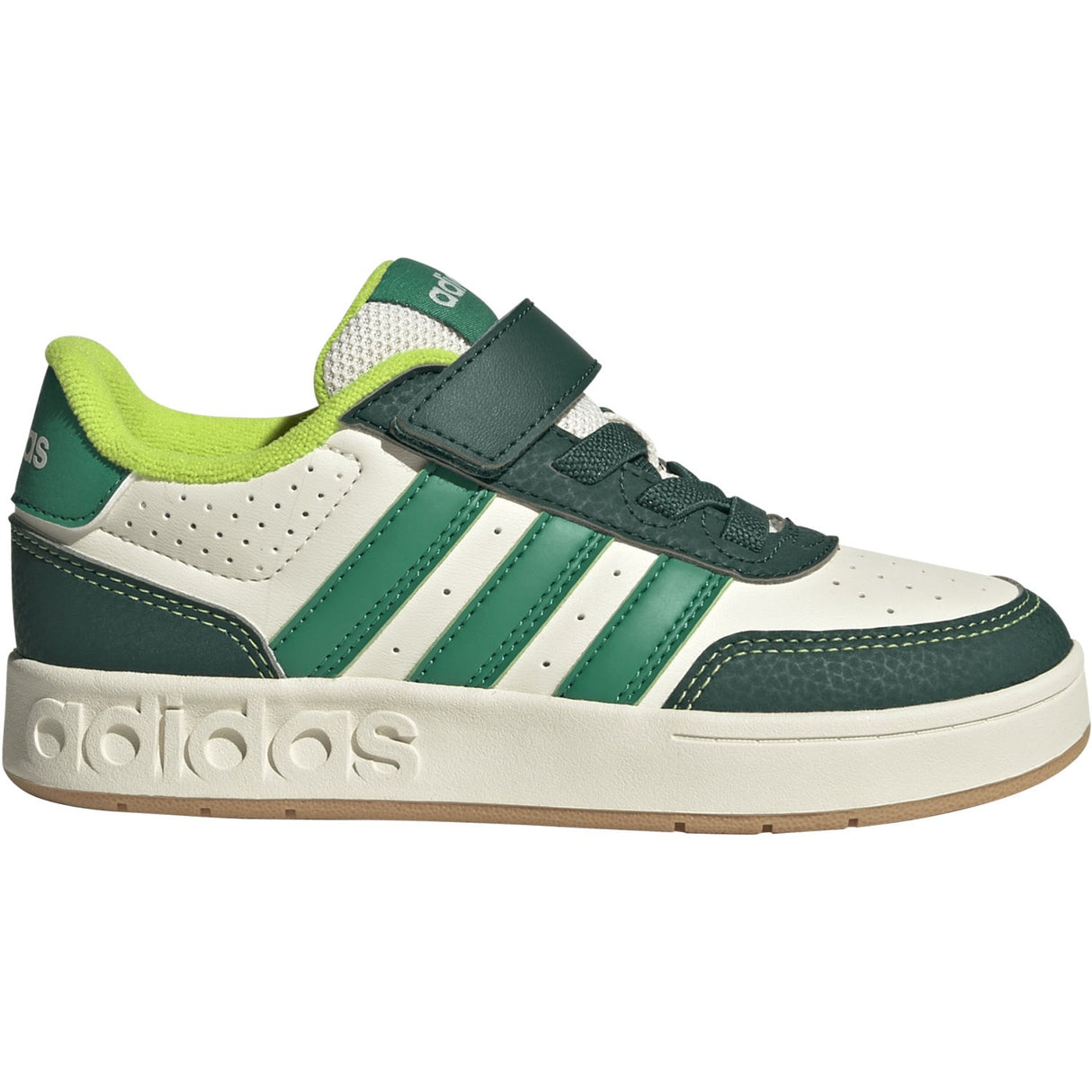 adidas Originals Off White/Collegiate Green/Court Green Breakbase C Sneakers