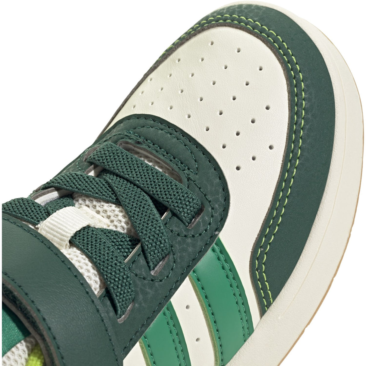 adidas Originals Off White/Collegiate Green/Court Green Breakbase C Sneakers