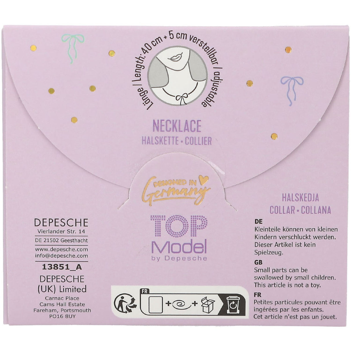 TOPModel BFF Halskæde Sæt Med Sløjfe Assorteret