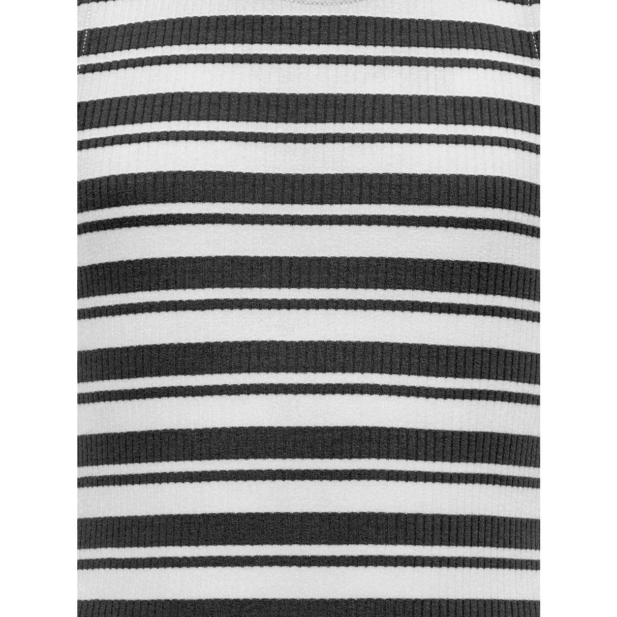 kids ONLY Black Mix White Stripes Kogbelfast Life Stripe Sl Midi Kjole Jrs