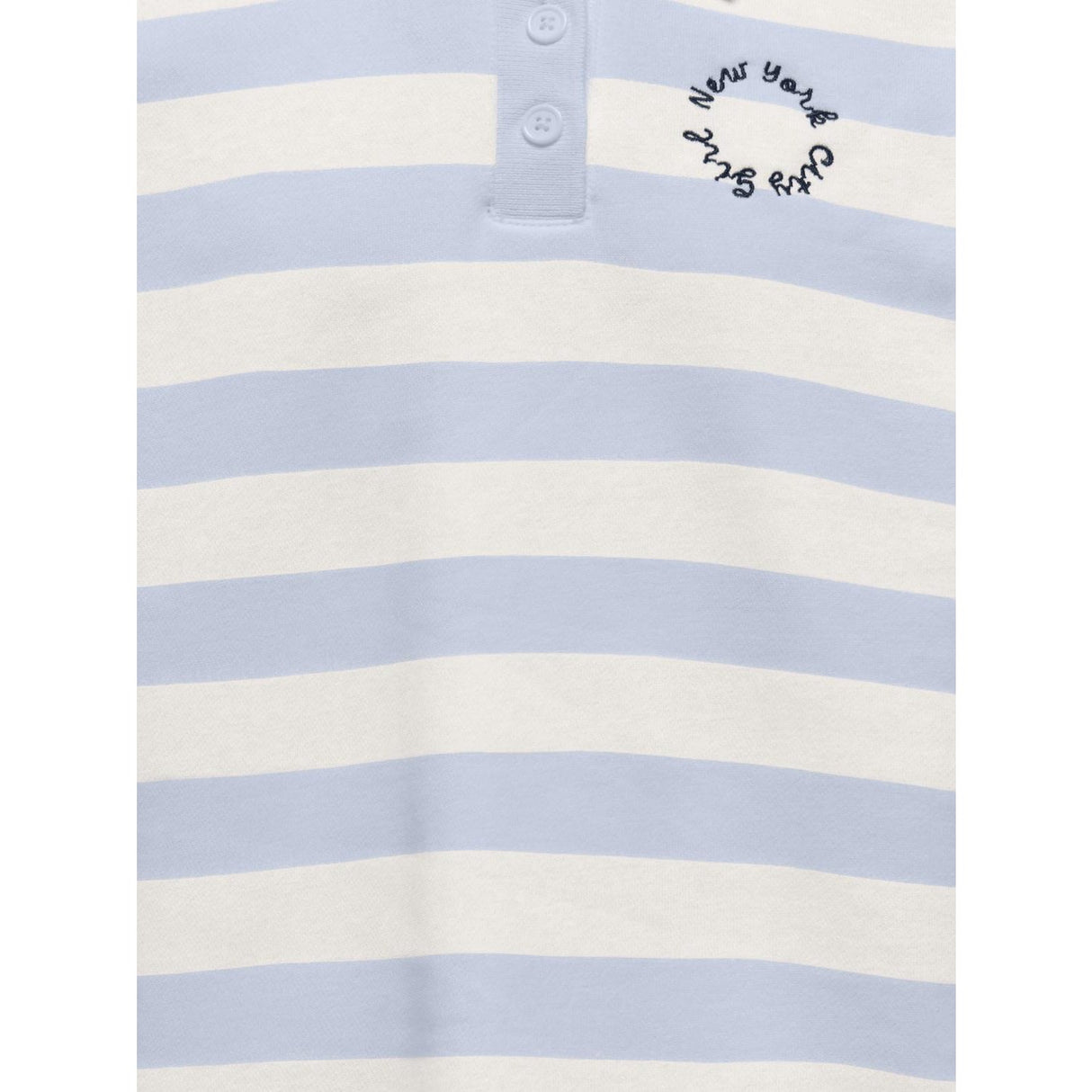 kids ONLY Soft Chambray White Alyssum Kogesther L/S Polo Emb Vd Swt