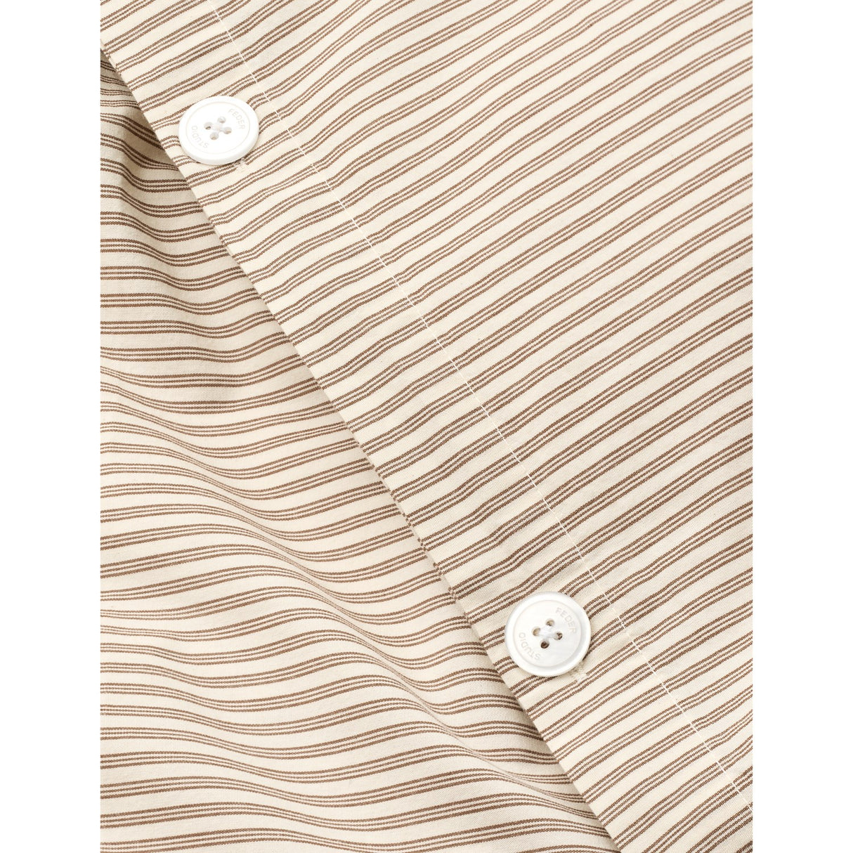 Studio Feder Brown Beach Stripe Sengetøj Percale
