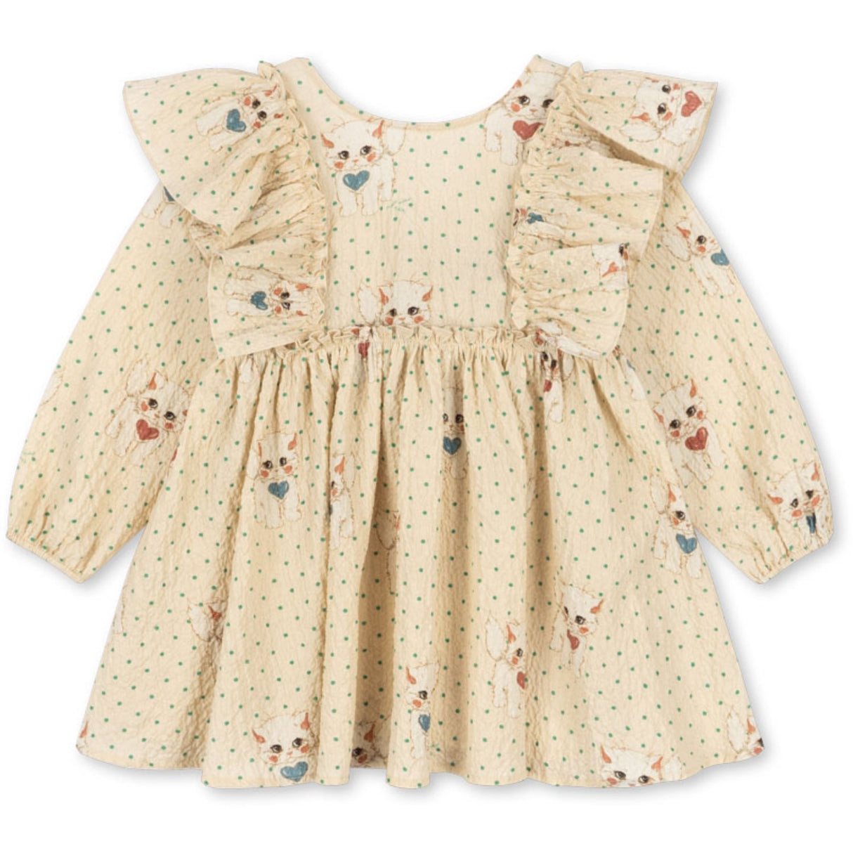 Konges Sløjd Dot Miao Mist Elin Sløjfe Kjole GOTS