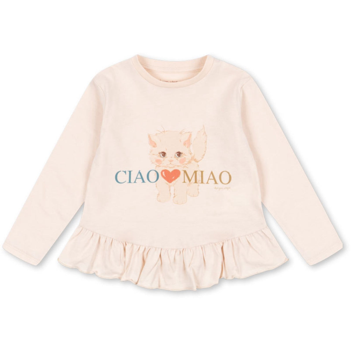 Konges Sløjd Ciao Miao Kitty Flæse Tee GOTS